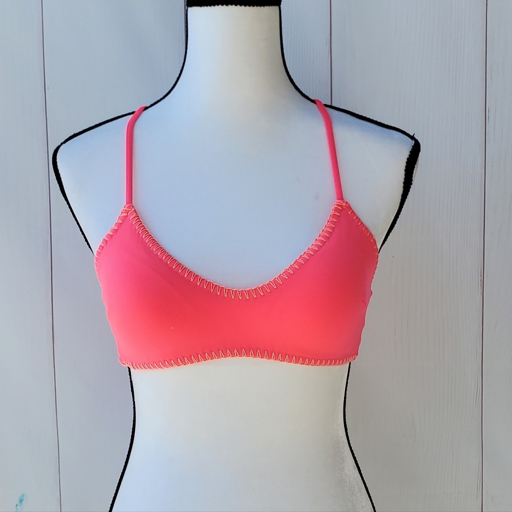 Victoria's secret coral bikini bra top